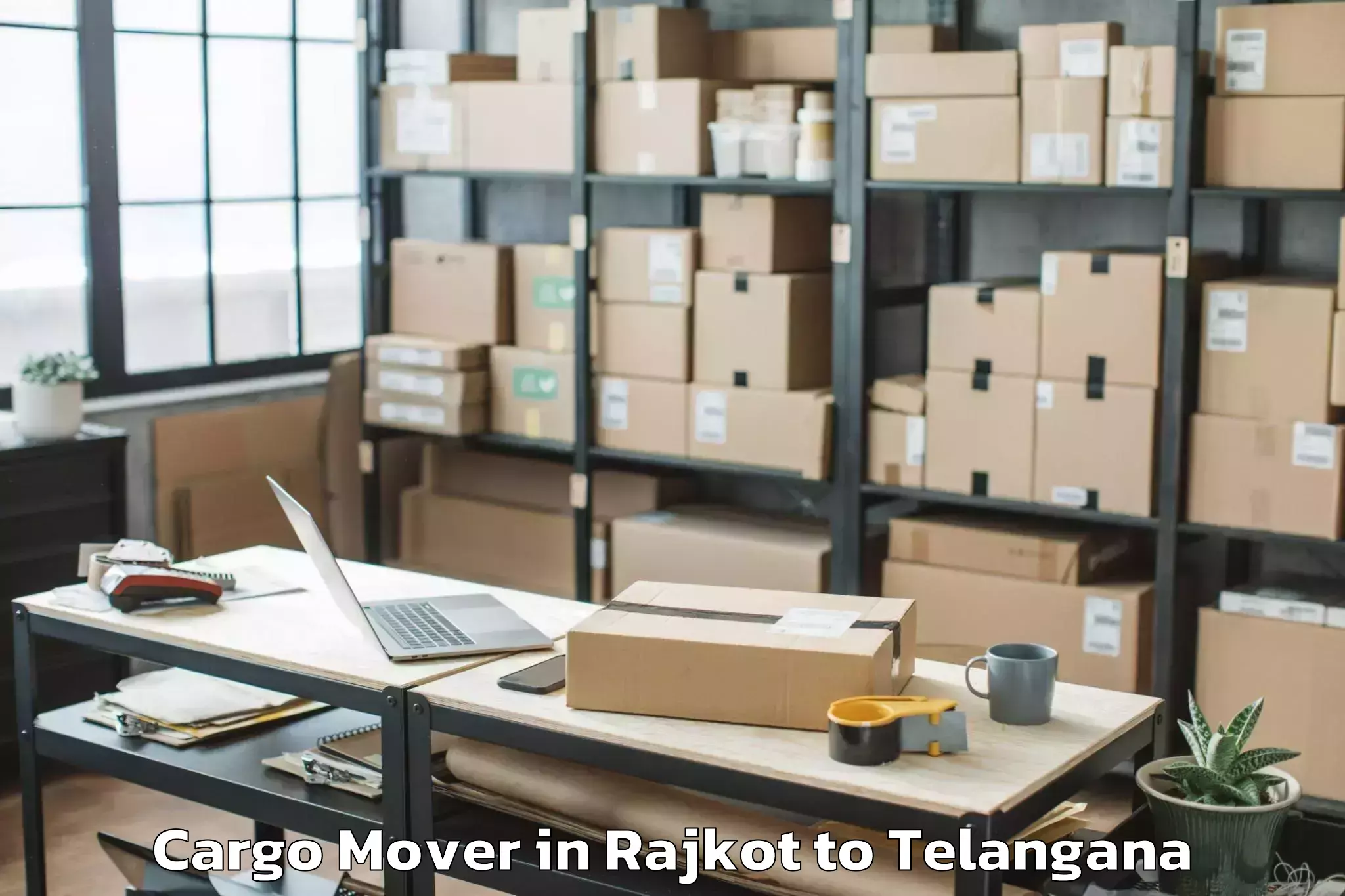 Book Rajkot to Nelakondapalle Cargo Mover